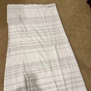 Vera Wang Gray & White Shower Curtain